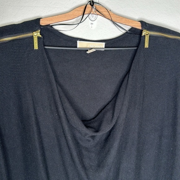 Michael Kors Black and Gold Zipper Shift Dress- Sz XL - Picture 5 of 8